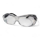 12-Pack Pyramex S3510SJ OTS - Clear Lens Black Frame, Fits over glasses.