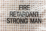 Square-Pattern String Reinforced Poly 20'x100' Flame Resistant 10 Mils Clear