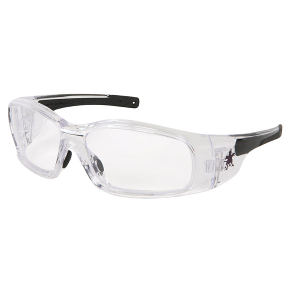 12 Pack of MCR Safety SR140AF Swagger SR1 Series Clear Safety Glasses with Clear