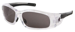 12 Pack of MCR Safety SR142AF Swagger SR1 Series Clear Safety Glasses with Gray
