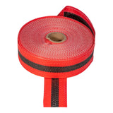 High Strength Woven Barricade Tape, 2 in x 200 ft Roll, Red/Black