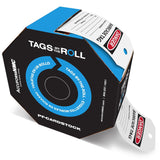 100 "Danger Barricade TAG" Tags by-The-Roll, OSHA Compliant Tags, 6.25" x 3" x 0.01