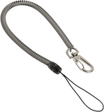 Coiled Clip Lanyard, Elastomer W/Nylon