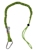 Green Hi-Biz Scaffold Tool Lanyard With Carabiner Clip And Adjustable Loop End/S