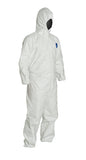 MCR Safety TY127S Dupont Tyvek Coverall, Coverall with zipper front, elastic sle