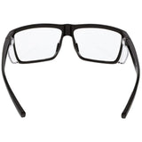 MCR SAFETY SWAGGER SR210 BLACK SAFETY GLASSES CLEAR LENSES TPR NOSE PAD AND TEMPLE ENDS DETACHABLE SIDE SHIELDS